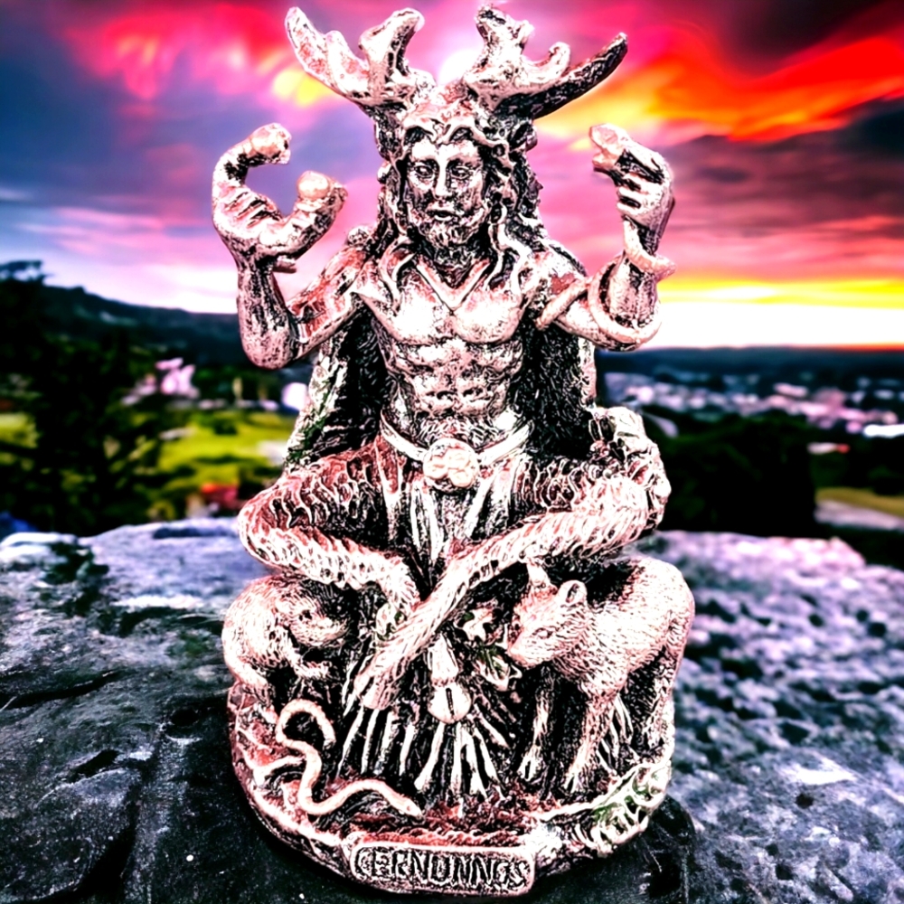 Cernunnos The Horned God Celtic Deity Statue